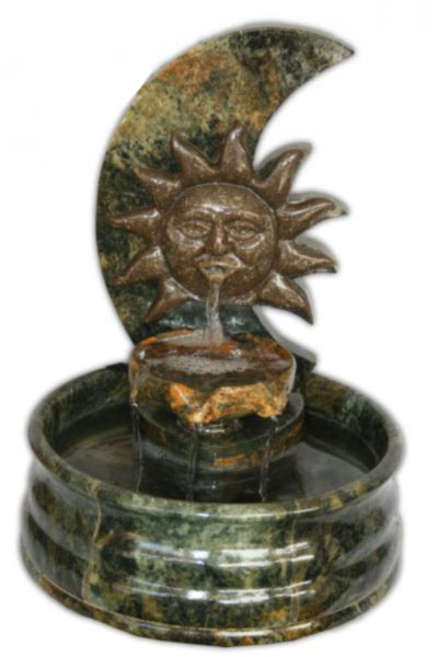 Fonte Decorativa Sol Em Pedra Sabão 