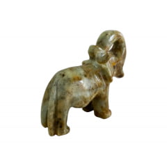 Mini Elefante De Pedra Sabão Objeto Decorativo 