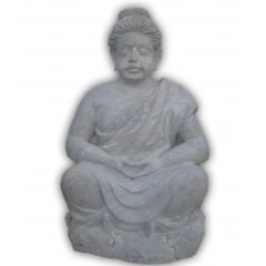 Buda todo de pedra sabão, esculpido a mão