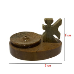 Incensário em pedra sabão Oval Elefante  Piramide   Golfinho  Tartaruga 