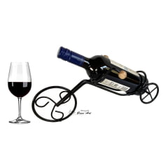 Suporte de ferro formato de bicicleta  com pintura eletrostatica  para vinho 